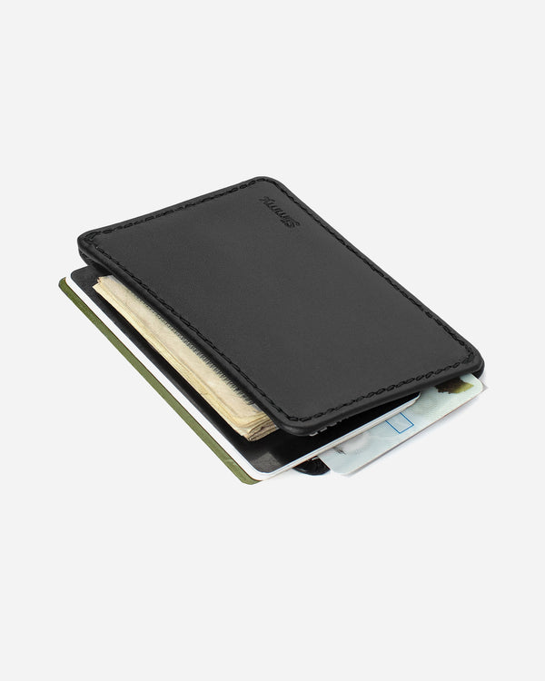 R1S1 Mini 1-Pocket 2-Slot Wallet (68mm) - Black