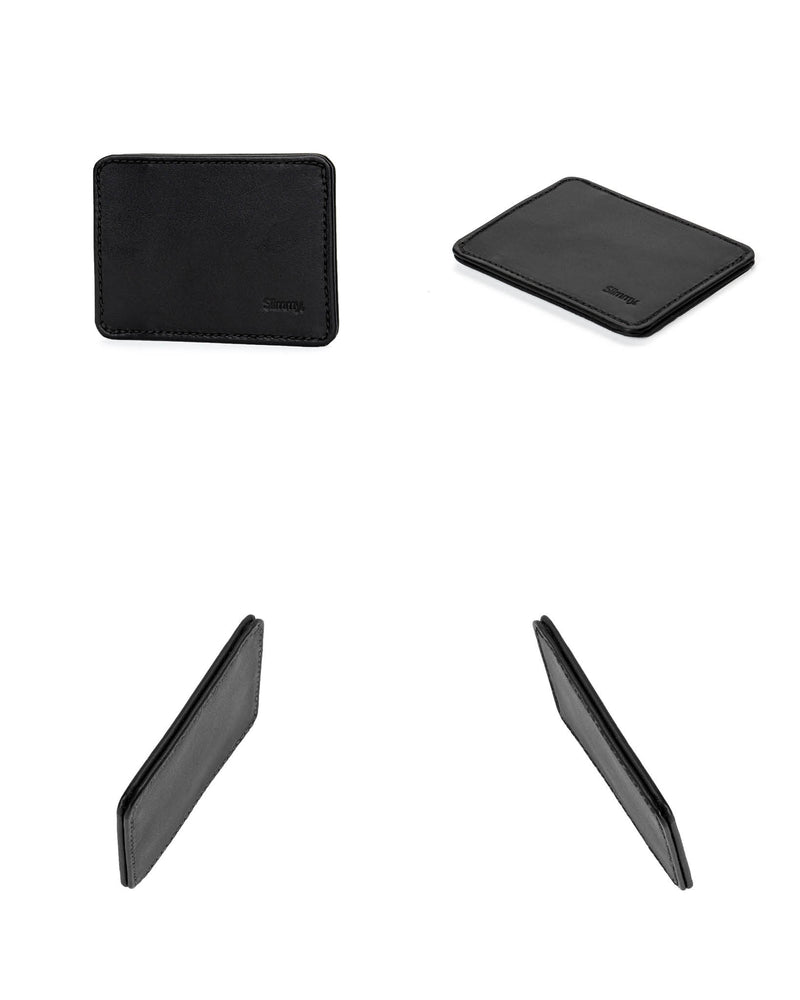 R1S1 Mini 1-Pocket 2-Slot Wallet (68mm) - Black