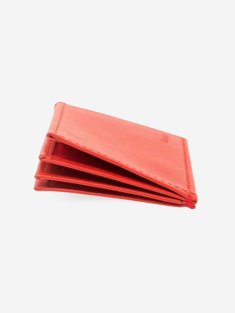 Slimmy OG 3-Pocket (76mm) Slim Leather Wallet - Core Red - RFID