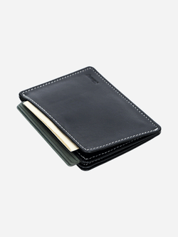 Slimmy R3S2 3-Pocket (83mm) International Wallet - Black - RFID
