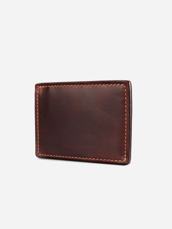 Slimmy R1S1 1-Pocket 2-Slot (68mm) Mini Wallet - Oil Tan - RFID