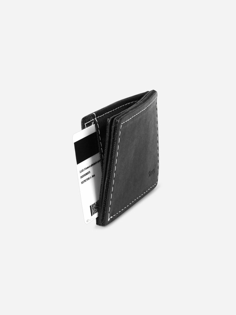 Slimmy R3S1V Mini 3-Pocket Wallet (68mm) - Black