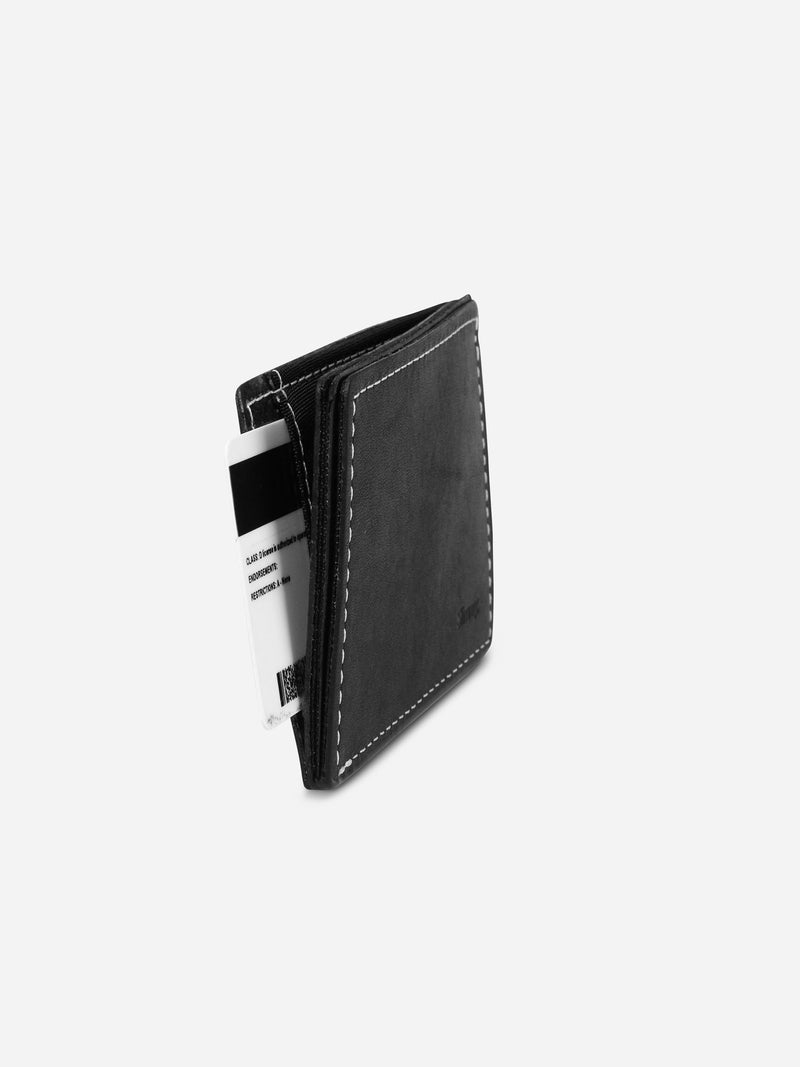 Slimmy R3S2V International 3-Pocket Wallet (79mm) - Black