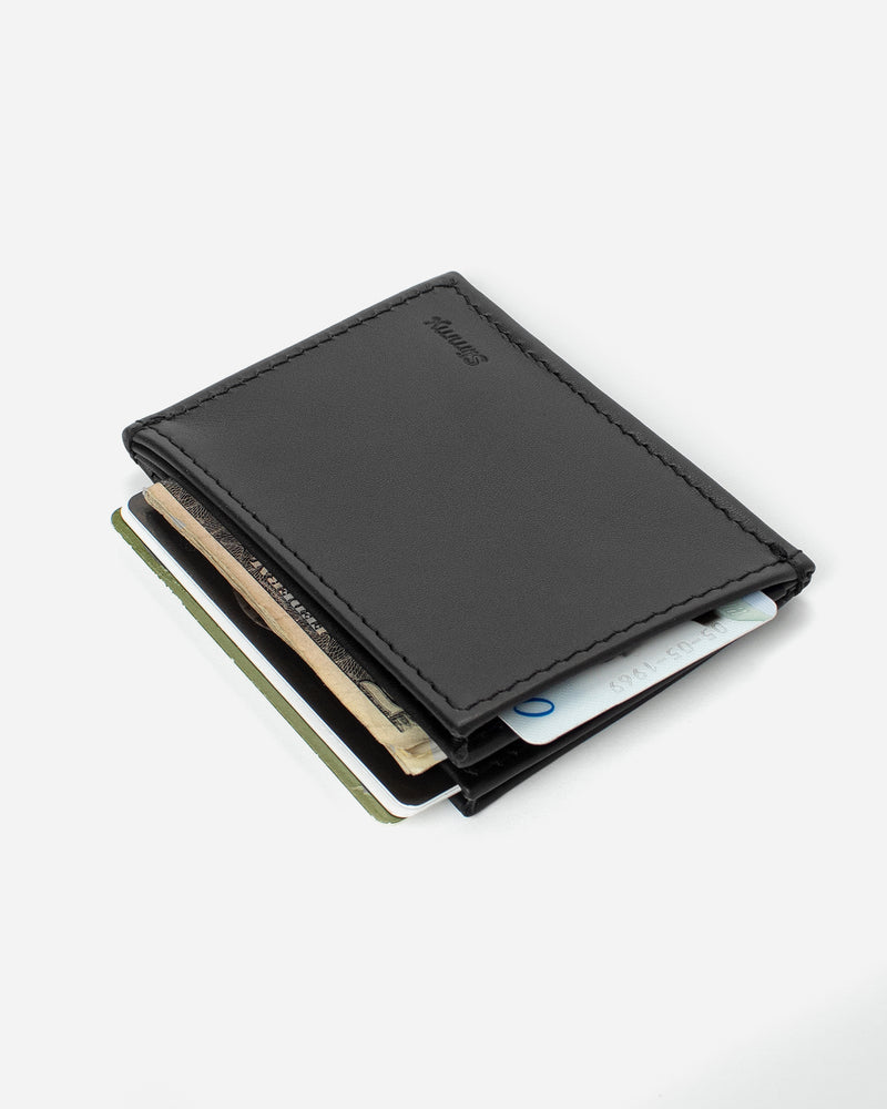 Slimmy OG 3-Pocket (76mm) Slim Leather Wallet - Black - RFID – Slimmy® -  Minimalist EDC Wallets