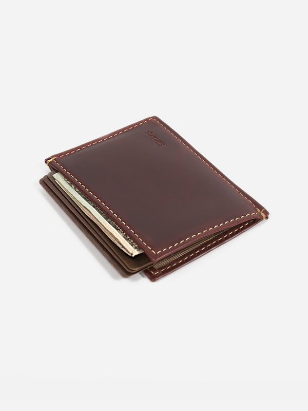 Slimmy OG X 1-Pocket 2-Slot (76mm) Slim Wallet - Oil Tan - RFID