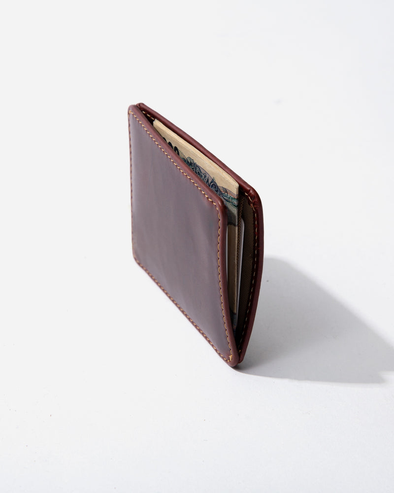 Slimmy R1S2 1-Pocket 2-Slot (83mm) International Wallet - Oil Tan - RFID